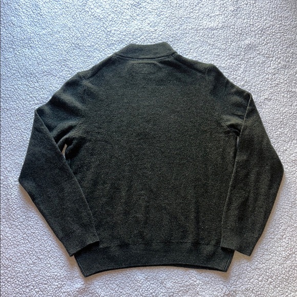 Joseph Abboud Forest Green Half-Zip Sweater - Picture 8 of 9